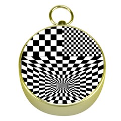 Checkerboard Again 6 Gold Compasses by impacteesstreetwearseven