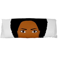 African American Woman With ?urly Hair Body Pillow Case Dakimakura (two Sides) by bumblebamboo