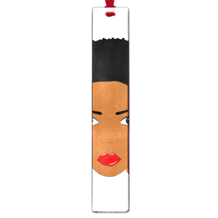 African American woman with сurly hair Large Book Marks