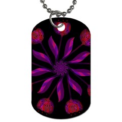 Background Purple Black Red Dog Tag (one Side) by Pakrebo