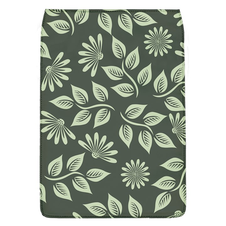 Flowers Pattern Spring Green Removable Flap Cover (L)