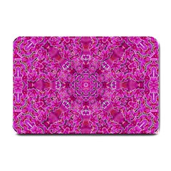 Flowering And Blooming To Bring Happiness Small Doormat  by pepitasart