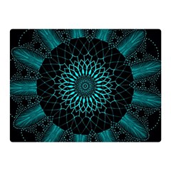 Ornament District Turquoise Double Sided Flano Blanket (mini) 