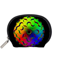 Ball Sphere Digital Art Fractals Accessory Pouch (small)