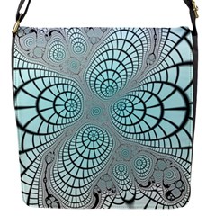 Digital Art Fractal Abstract Flap Closure Messenger Bag (s) by Pakrebo