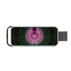 Fractal Traditional Fractal Hypnotic Portable Usb Flash (one Side) by Pakrebo