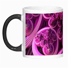 Fractal Math Geometry Visualization Pink Morph Mugs by Pakrebo