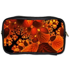 Leaf Autumn Nature Background Toiletries Bag (one Side) by Pakrebo