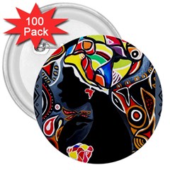 Tajah Olson Designs  3  Buttons (100 Pack)  by TajahOlsonDesigns