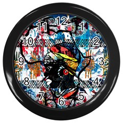 Tajah Olson Designs  Wall Clock (black) by TajahOlsonDesigns