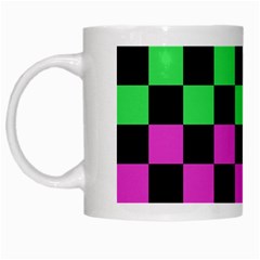 Checkerboard Again 1a White Mugs by impacteesstreetwearseven