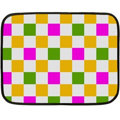 Checkerboard Again 3 Double Sided Fleece Blanket (mini)  by impacteesstreetwearseven