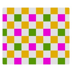 Checkerboard Again 3 Double Sided Flano Blanket (small)  by impacteesstreetwearseven