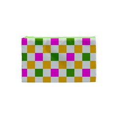 Checkerboard Again 3 Cosmetic Bag (xs)