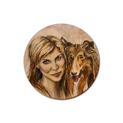 Josefin Nilsson & Lassie Drink Coasters 4 Pack (round) by jmujunen