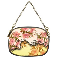 A Touch Of Vintage, Floral Design Chain Purse (one Side)