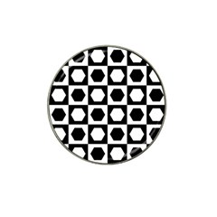 Chessboard Hexagons Squares Hat Clip Ball Marker (10 pack)