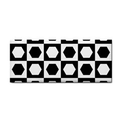 Chessboard Hexagons Squares Hand Towel