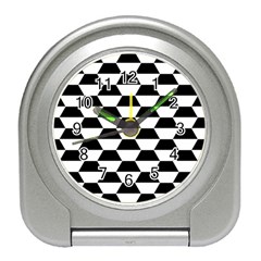 Hexagons Pattern Tessellation Travel Alarm Clock