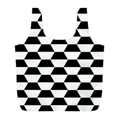 Hexagons Pattern Tessellation Full Print Recycle Bag (l)