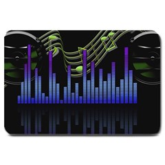 Speakers Music Sound Large Doormat  by HermanTelo