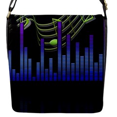 Speakers Music Sound Flap Closure Messenger Bag (s)