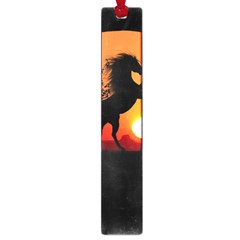 Sunset Horses Shadow Large Book Marks by Bajindul