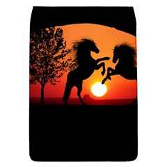 Sunset Horses Shadow Removable Flap Cover (l) by Bajindul