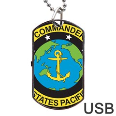 Seal Of Commander Of United States Pacific Fleet Dog Tag Usb Flash (two Sides) by abbeyz71