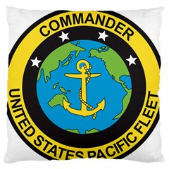 Seal Of Commander Of United States Pacific Fleet Standard Flano Cushion Case (one Side) by abbeyz71