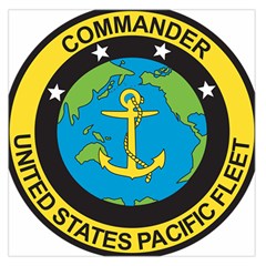 Seal Of Commander Of United States Pacific Fleet Large Satin Scarf (square) by abbeyz71