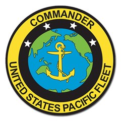 Seal Of Commander Of United States Pacific Fleet Magnet 5  (round) by abbeyz71