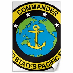 Seal Of Commander Of United States Pacific Fleet Canvas 12  X 18  by abbeyz71