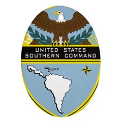 Seal Of United States Southern Command Oval Ornament (two Sides) by abbeyz71