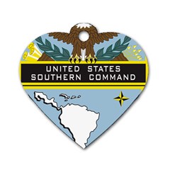 Seal Of United States Southern Command Dog Tag Heart (two Sides) by abbeyz71