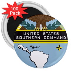 Seal Of United States Southern Command 3  Magnets (100 Pack) by abbeyz71