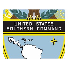 Seal Of United States Southern Command Double Sided Flano Blanket (large) 