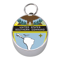 Seal Of United States Southern Command Mini Silver Compasses by abbeyz71