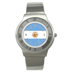 Argentina Flag Stainless Steel Watch by FlagGallery