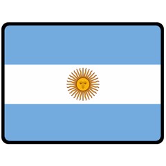 Argentina Flag Fleece Blanket (large)  by FlagGallery