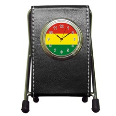 Bolivia Flag Pen Holder Desk Clock by FlagGallery