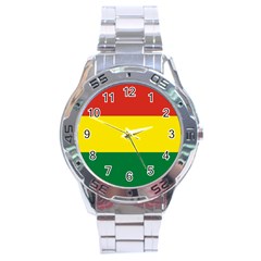 Bolivia Flag Stainless Steel Analogue Watch by FlagGallery