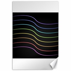 Wallpaper Background Colors Neon Canvas 24  x 36 