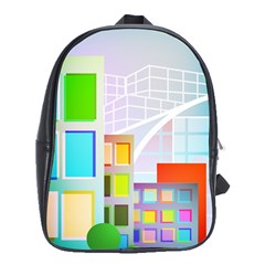 City Modern Business Skyscrapers School Bag (xl) by Pakrebo