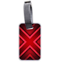 Wallpaper Red Abstract Luggage Tag (two Sides) by Pakrebo