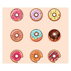 Donut Sweets Baking Food Tasty Double Sided Flano Blanket (small)  by Pakrebo