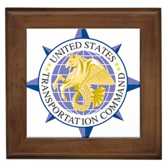 Emblem of United States Transportation Command Framed Tile