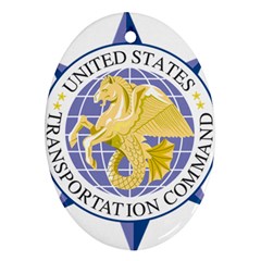 Emblem of United States Transportation Command Oval Ornament (Two Sides)