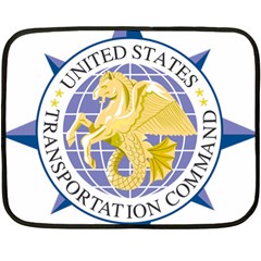 Emblem of United States Transportation Command Fleece Blanket (Mini)