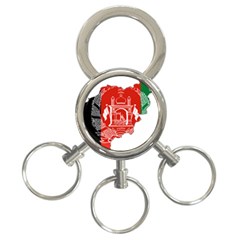 Afghanistan Flag Map 3-ring Key Chain by abbeyz71